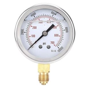 مانومتر (درجه) پنوماتیک صفحه 6 سانت روغنی عمودی FG