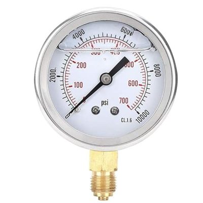مانومتر (درجه) پنوماتیک صفحه 6 سانت روغنی عمودی FG